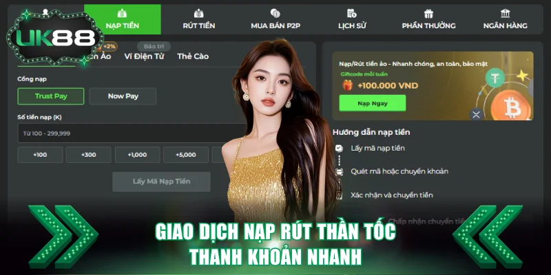 UK88 | Nhà Cái Cá Cược Số 1 Vương Quốc Anh | +8.888K/Ngày 21 Giao dịch nạp rút thần tốc thanh khoản nhanh
